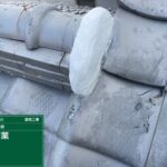 屋根修繕工事　漆喰作業