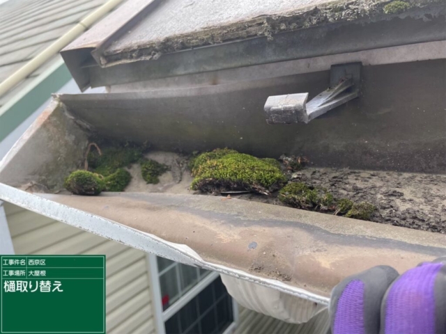 京都市西京区　雨樋取替工事