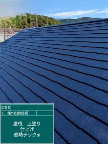 屋根上塗り　アステックペイント　シャネツテックⅡ Si-JY